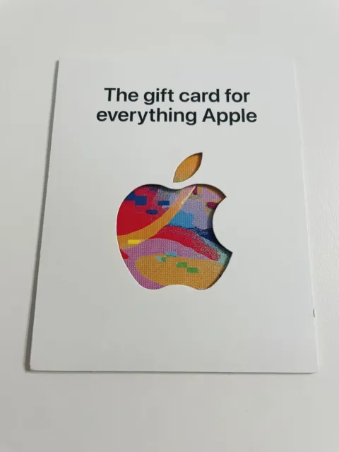 Apple Gift Card - Physical card - value $80.00