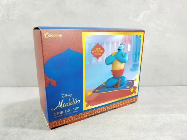 Neu Disney Aladdin Eiertasse Genie und Zauberteppich schwebendes Frühstück kostenlos P&P