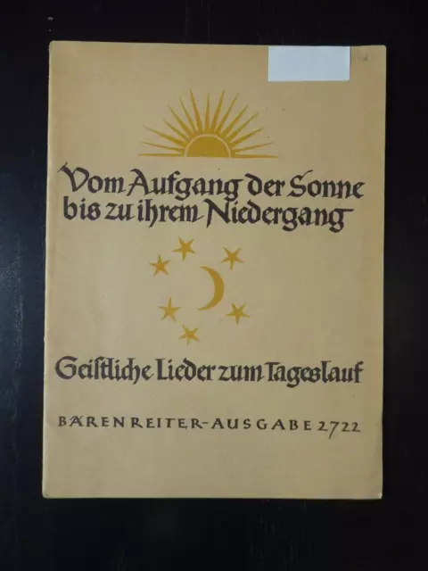 VOM AUFGANG DER SONNE BIS ZU IHREM NIEDERGANG -Geistliche Lieder (s.Beschr.)
