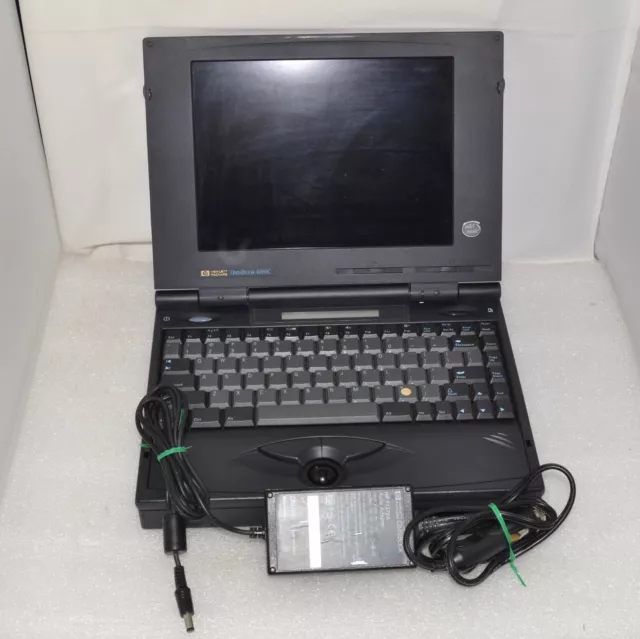 Vintage Hewlett Packard HP OmniBook 4000C Laptop Computer W/ 12V Power Supply