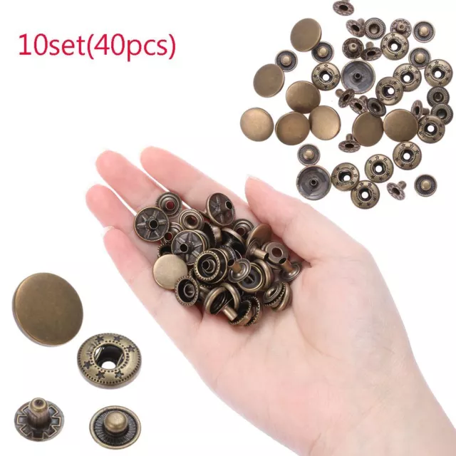 Sewing Accessories Stud Scrapbooking Press Button Fasteners  Snap Buttons Round