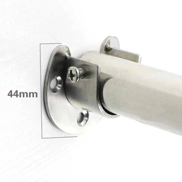 Tringle De Garde-robe Télescopique En Acier Inoxydable – Longueur Ajustable 30/50 Cm, Charge 50 Kg – Pour Penderie, Placard, Rangement Vêtements