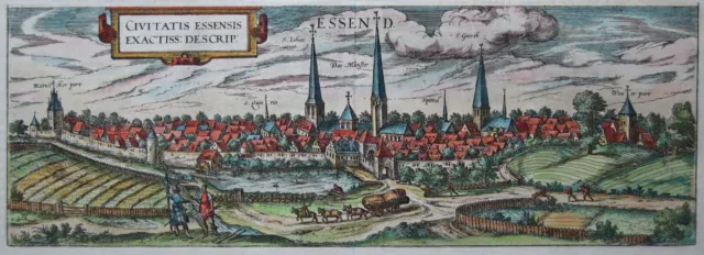 Essen - Civitatis Essensis - Braun und Hogenberg - Original von 1580 - Selten