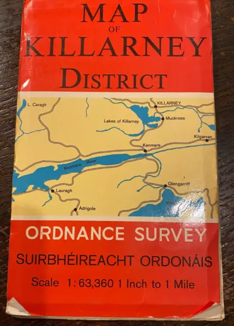 Killarney Map Ordnance Survey - Ireland