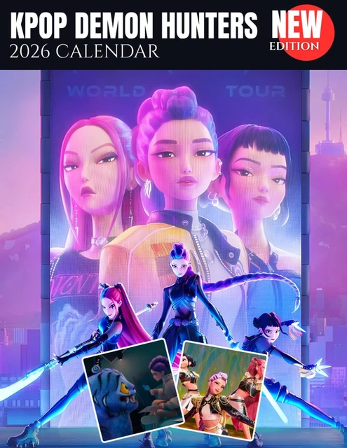 KPOP DEMON HUNTERS 2026 Calendar EUR 17 99 PicClick IT Kpop Demon Hunters 2026