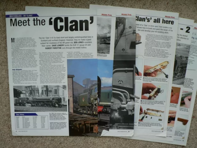 BR Clan 4-6-2 prototype & building O gauge DJH kit - Model Rail magazine article
