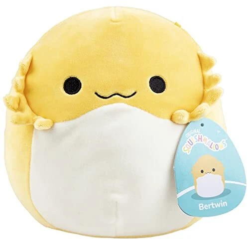 Squishmallow New 8" Bertwin The Yellow Bearded Dragon - Official Kellytoy 2022