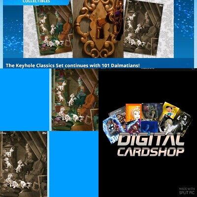 Topps Disney Collect Keyhole Classics 101 Dalmatians Sepia x1  & Motion Card x1