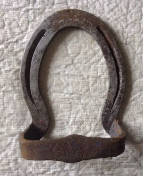 Vintage Authentic Iron Horseshoe Implement / Towel Hanger - Barn Find