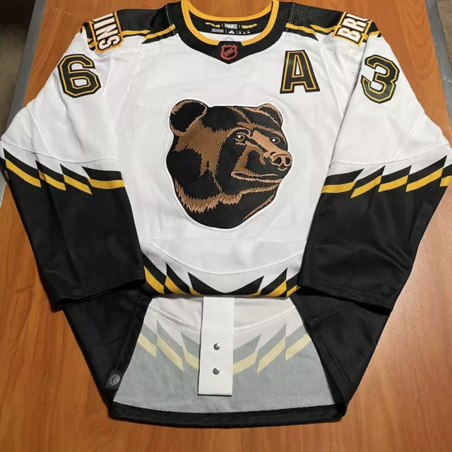 Adidas Brad Marchand Boston Bruins Pooh Bear Reverse Retro NHL Jersey White  50