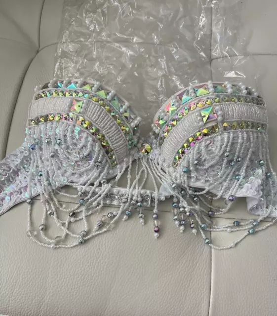 Gorgeous Women Belly Dance Costume 1 Piece Beaded bra