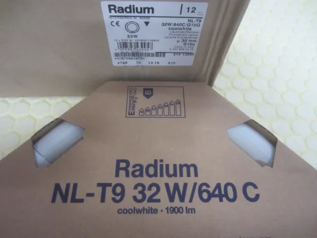 8x Leuchtstofflampen Radium NL-T9 32W/640C Osram Halogen Leuchtstab Neonröhre