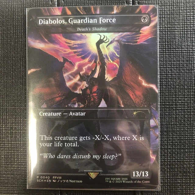 MTG DIABOLOS GUARDIAN Force Foil Magic Card Death's Shadow