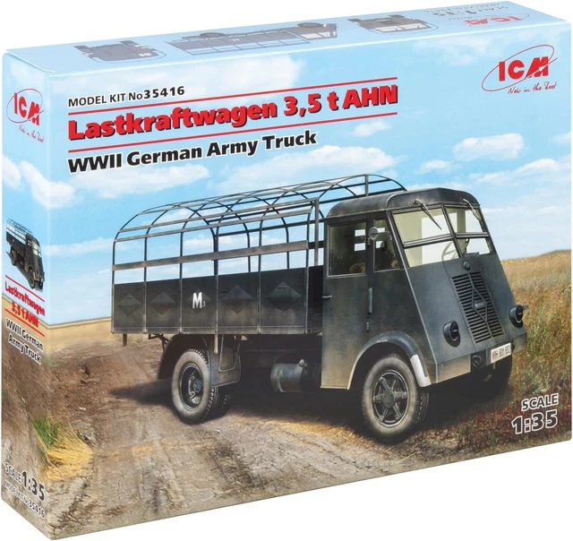 Maquette ICM 1:35 - Camion 3,5 T AHN Avec Abri - Neuf (réf. 35417)