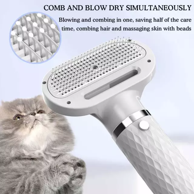 Asciugacapelli per cani, asciugacapelli portatile 5 in 1 per cani regolazione intelligente temperatura E6Z9