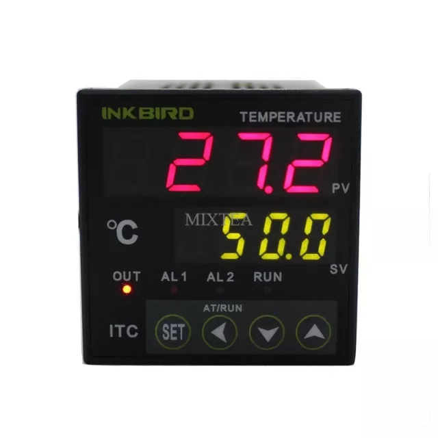 AC100-240V Dual Digital PID Temperature Control Controller INKBIRD ITC-100RH