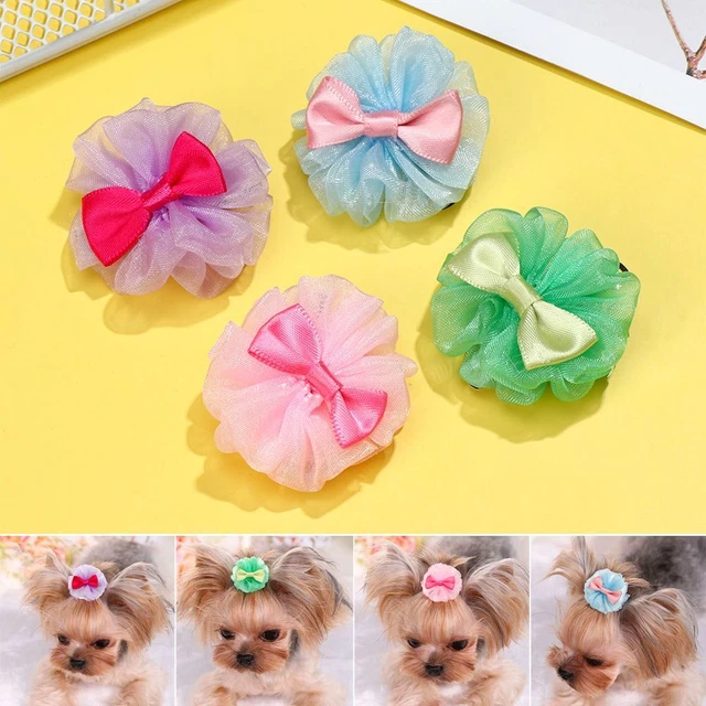 Accessori Forniture Copricapo Animale Animale Cane Clip per Capelli Decorazione Capelli Nodo Fiocco