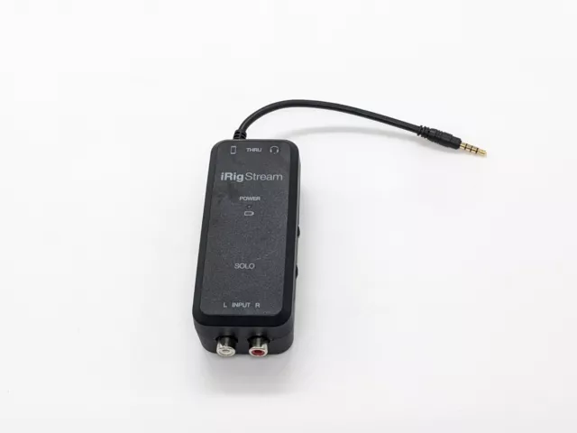 IK Multimedia iRig Stream Solo audio interface 3.5mm for phone PC