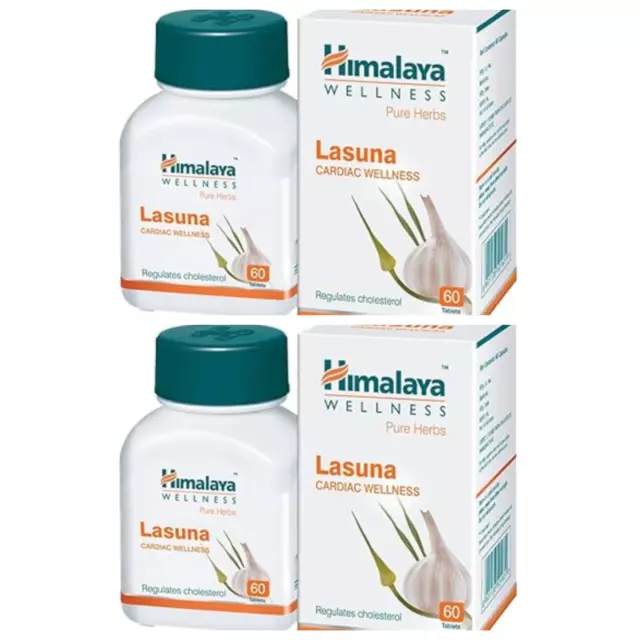 Himalaya Lasuna Cardiac Wellness Tabletten [2er Pack] für Männer und Frauen
