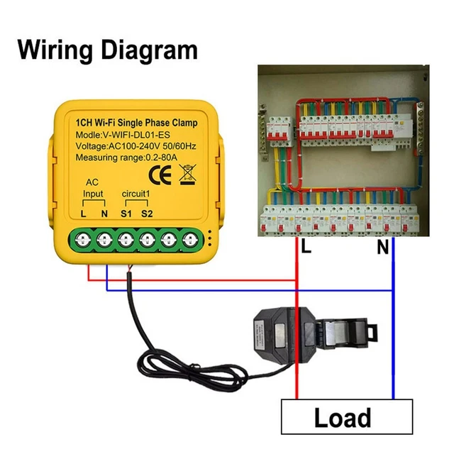 Smart Power Monitoring for Home Appliances Tuya Smart 2 Way WiFi Switch