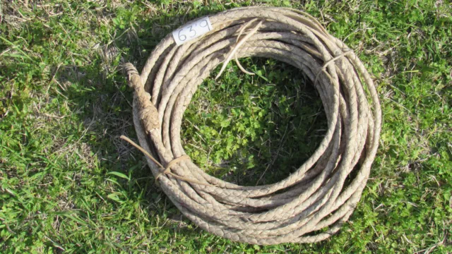 New Rawhide Rope (Lariat, Reata) Handmade in Sonora, Mexico. 63' 9"