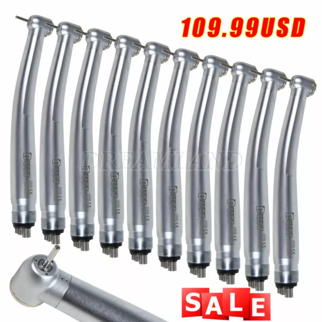 10 Dental Hand Piece - High Speed Air Turbine fit NSK 4-Hole Clean Head U3BM