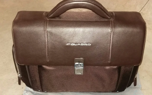 Piquadro Borsa Da Lavoro Marrone Cartella 24H Pelle