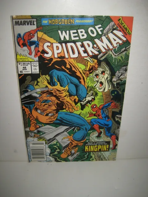 Web of Spider-Man #48 Vol 1 - Marvel Comics - Gerry Conway - Alex Saviuk