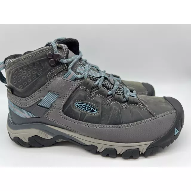 KEEN TARGHEE III Mid Waterproof Hiking Boots Magnet Atlantic Blue Women ...