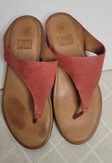 Fitflop Womens Banda Glitz Toe Thongs Sandals N01 620 Size US 10