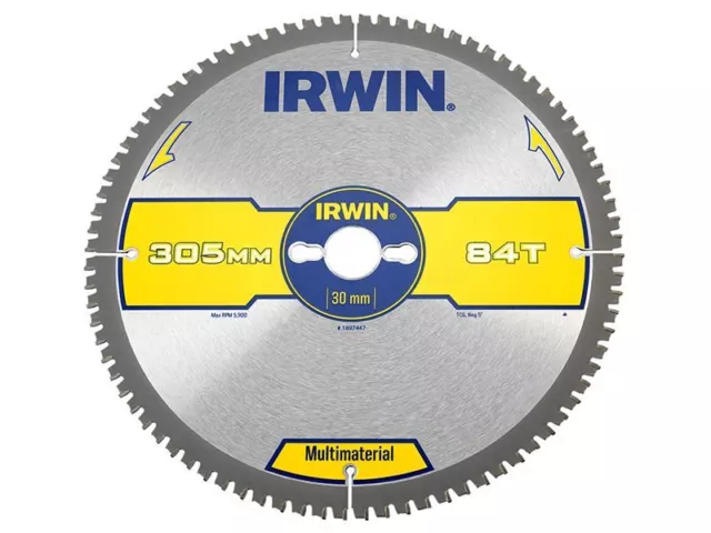 IRWIN - Multi Material Circular Saw Blade 305 x 30mm x 84T TCG/Neg