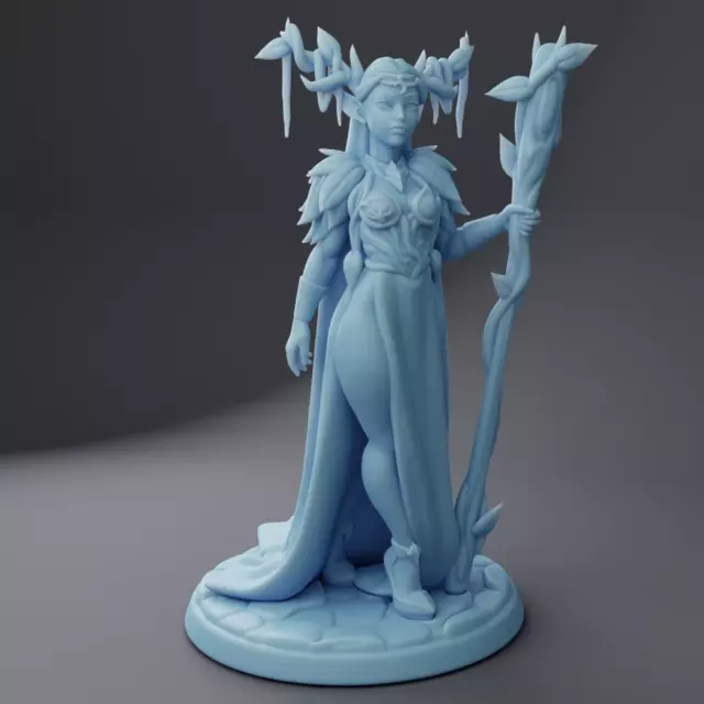 Elfenkönigin (75 mm) | Fantasy Queens | Fantasy Miniatur | Zwillingsgöttin Miniaturen