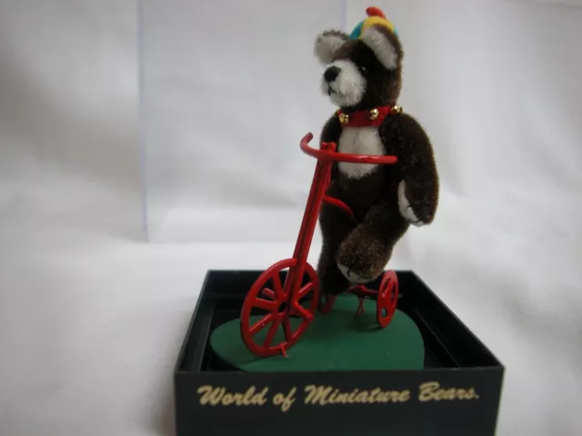 World of Miniature Bears By Theresa Yang 1.75" Plush Bear Butch #652 Clearance