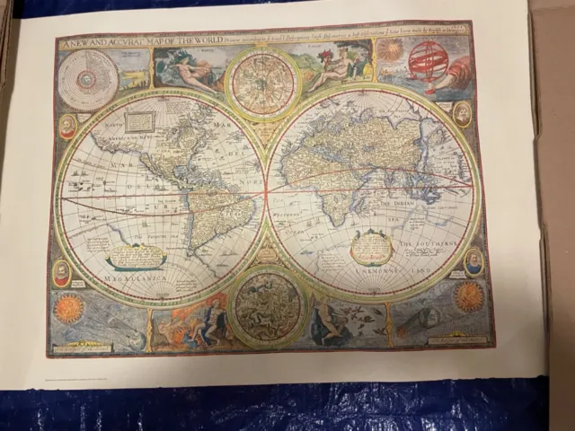 "A New and ACCURAT Map of the World" 1651, Poster