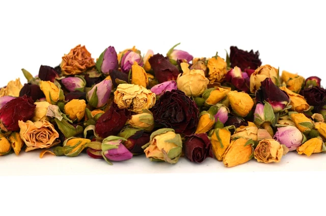 Rosenknospen Mischen, getrocknete Blumen, trockene Rosen Handwerk Tee Potpourri Seife Kerze Dekor