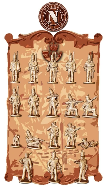 BRITISH 95TH RIFLES - 3D printed Figures £9.00 - PicClick UK