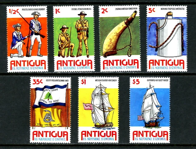 Antigua 423-29, 1976 American Bicentennial,  Mnh (Ant009)
