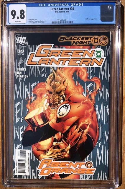 Green Lantern #39 CGC 9.8 NM/M DC Comics Key 1st App Larfleeze Blackest Night
