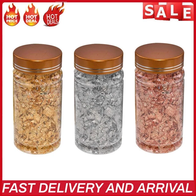 3g Gold Silver Foil Imitaition Gold Flake DIY Art Craft Paintings Nail Decor