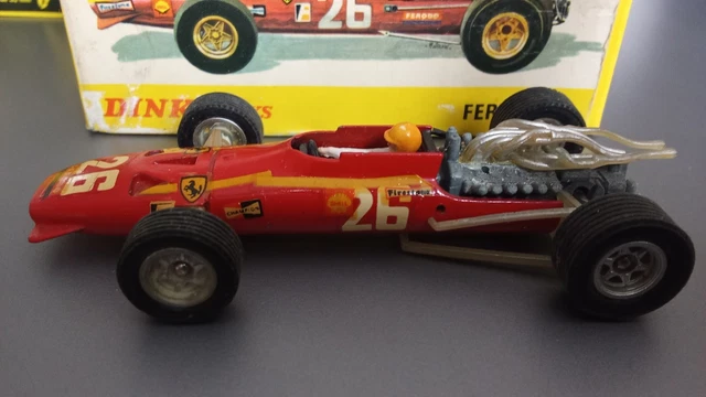 Voiture Dinky Toys Ferrari Racing Réf. 242 En Boîte D'origine - Modèle 1/43 Occasion Bon état