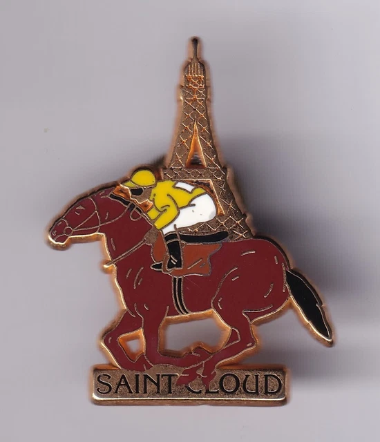 PIN'S - SPORT Cheval Horse Écuries Équestre Hippodrome d'auteuil - Pins Badge 42 EUR 2,50