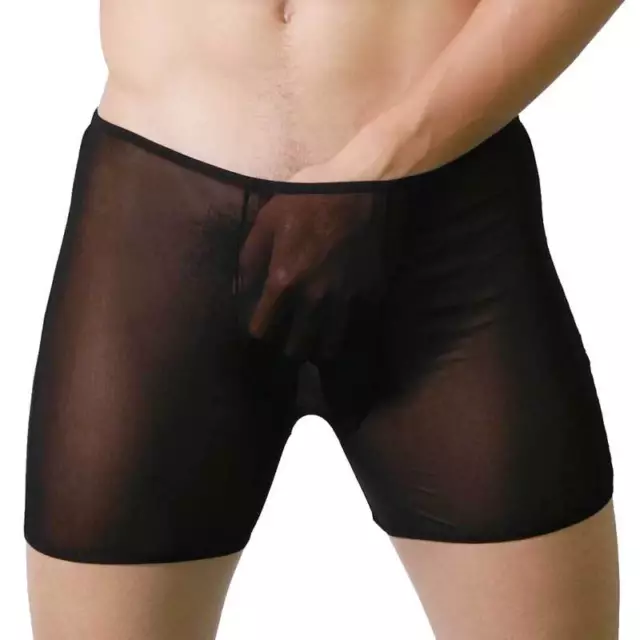 Boxer Noir sheer tour de taille 65-100 cm unique sexy  Uzhot