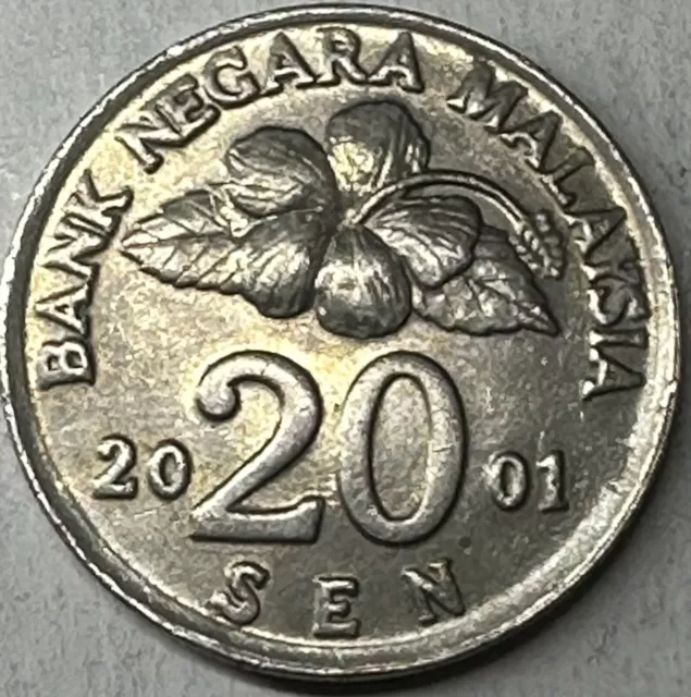 2001 Malaysia 🇲🇾 20 Sen Coin