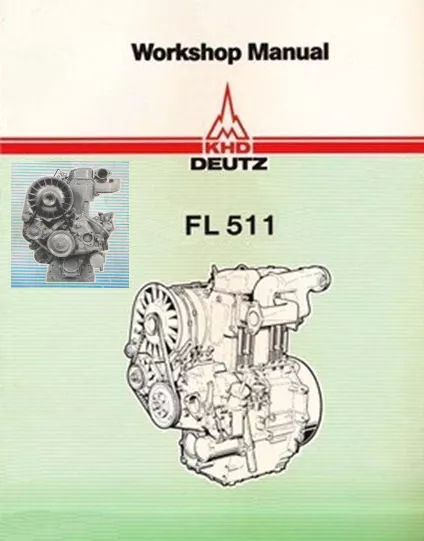 Deutz 511 Service Manual F1L F2L Workshop Repair Engine Motor Repair PDF CD !!