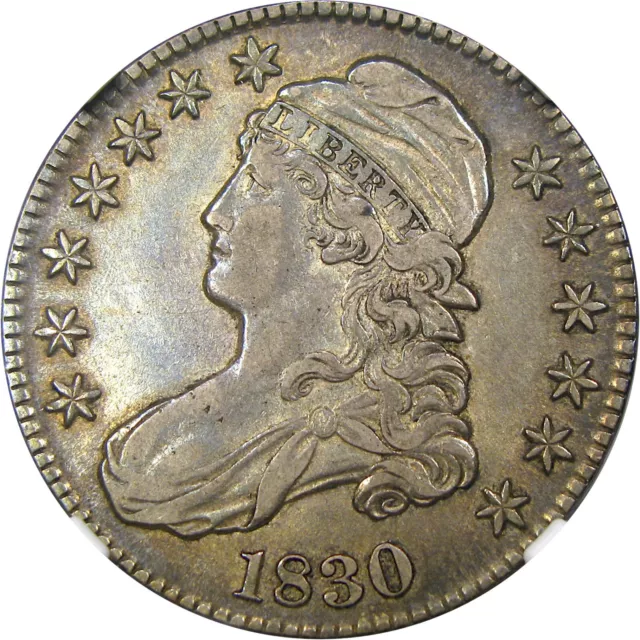 1830 50C Ngc Xf40 Capped Bust ~ Exceptional Lustrous Original!