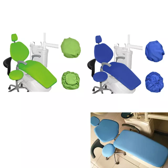 Dental Unit Chair Cover Pu Dentist Chair Stool Seat Cover Waterproof 1Set A-wf