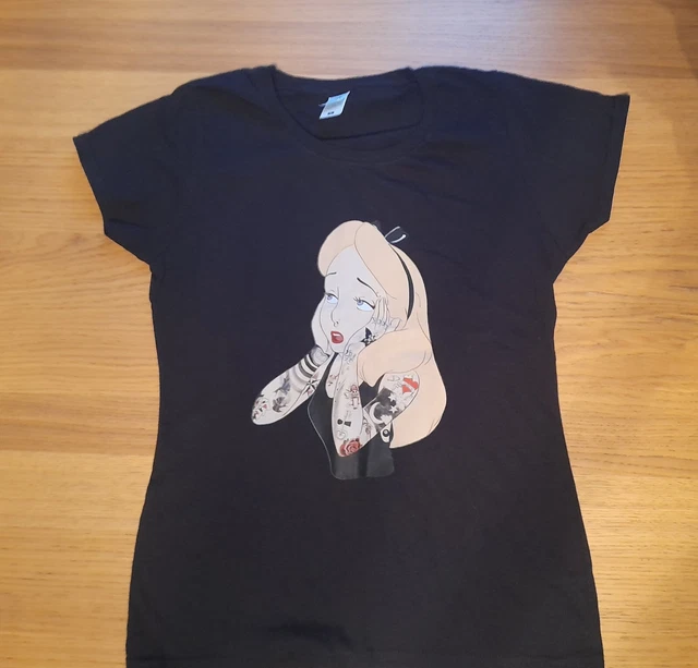 LADIES ALICE IN Wonderland T Shirt By Zara Size S 4.50 PicClick UK