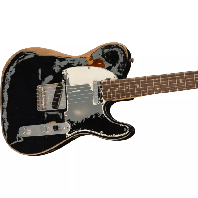 Fender Joe Strummer Road Usada Telecaster RW Negra - Guitarra Eléctrica Firma 3