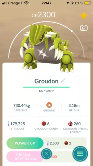 Shiny Groudon x2 + Shiny Shinx x16 - Mini Ptc - Pokemon Go