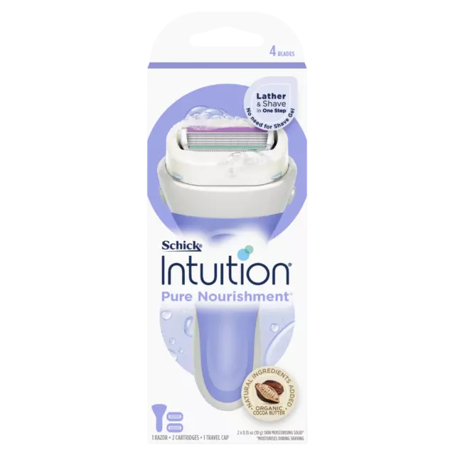 Schick Intuition Pure Nourishment Kit Lather & Shave in One Step